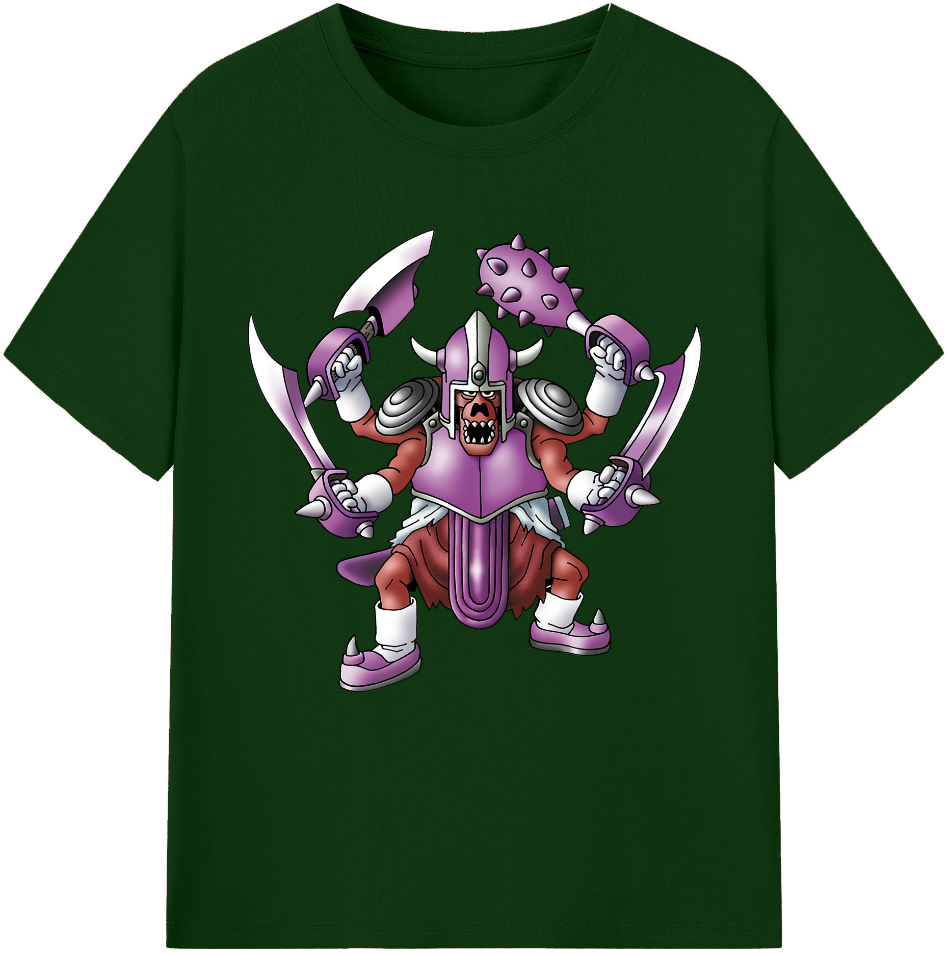 （画像用） ドラゴンクエスト Doragon Kuesuto Dragon Quest 綿100％半袖Tシャツ（フロントプリント）